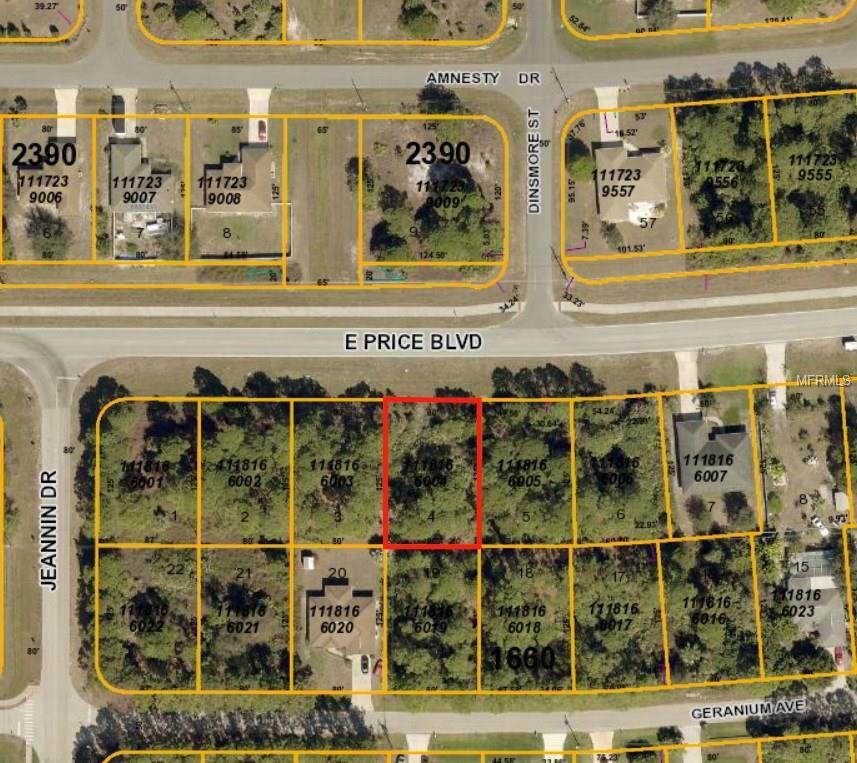 LOT 4 BLOCK 1660 E PRICE BOULEVARD, NORTH PORT, Florida 34288, ,Vacant land,For sale,PRICE,D5920637