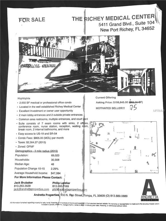 5411 GRAND BOULEVARD, NEW PORT RICHEY, Florida 34652, ,Income,For sale,GRAND,U7847111