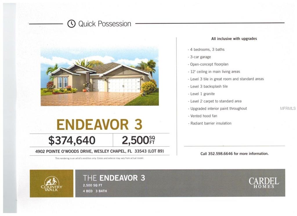 4902 POINTE O WOODS DRIVE, WESLEY CHAPEL, Florida 33543, 4 Bedrooms Bedrooms, 3 Rooms Rooms,3 BathroomsBathrooms,Residential,For sale,POINTE O WOODS,H2203646