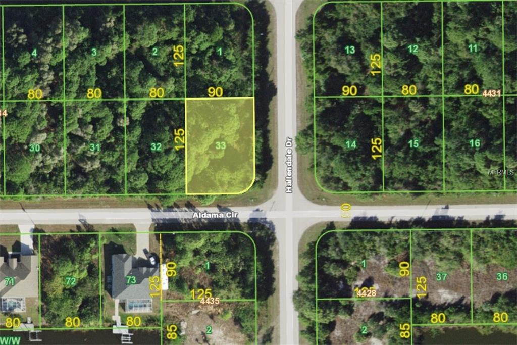 10133 HALLENDALE DRIVE, PORT CHARLOTTE, Florida 33981, ,Vacant land,For sale,HALLENDALE,D5922996
