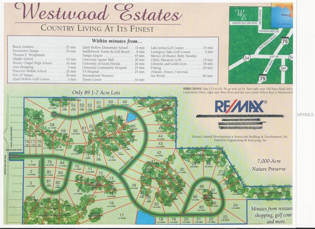 27419 ELKWOOD CIRCLE, WESLEY CHAPEL, Florida 33544, ,Vacant land,For sale,ELKWOOD,T2928529