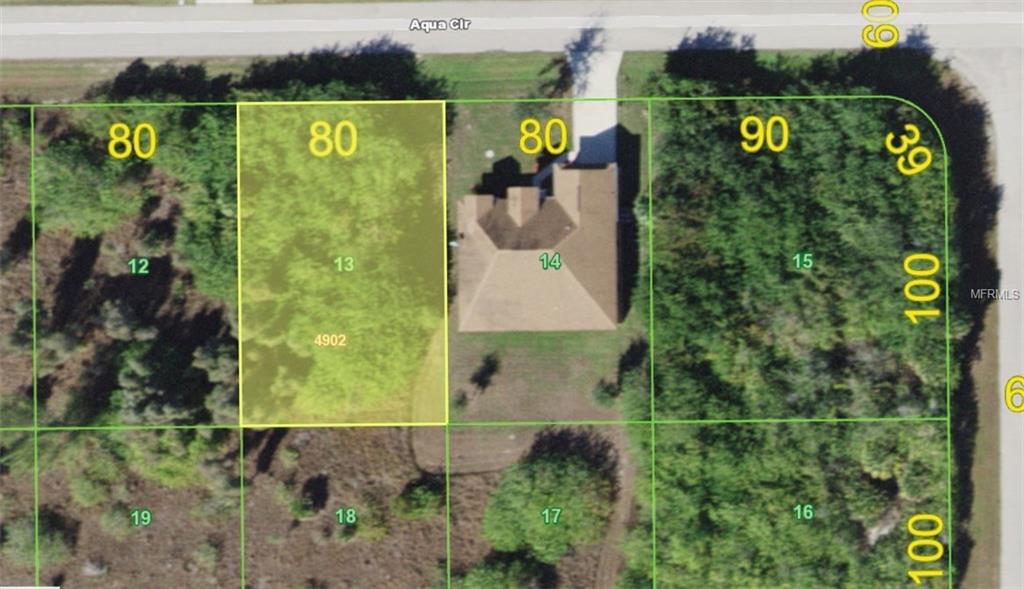 15569 AQUA CIRCLE, PORT CHARLOTTE, Florida 33981, ,Vacant land,For sale,AQUA,D5923015