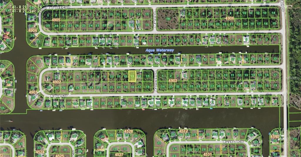 15569 AQUA CIRCLE, PORT CHARLOTTE, Florida 33981, ,Vacant land,For sale,AQUA,D5923015
