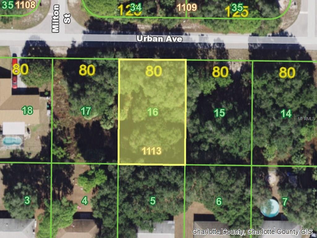 17219 URBAN AVENUE, PORT CHARLOTTE, Florida 33954, ,Vacant land,For sale,URBAN,C7247887