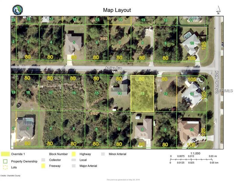 22513 AMIGO AVENUE, PORT CHARLOTTE, Florida 33954, ,Vacant land,For sale,AMIGO,C7248515
