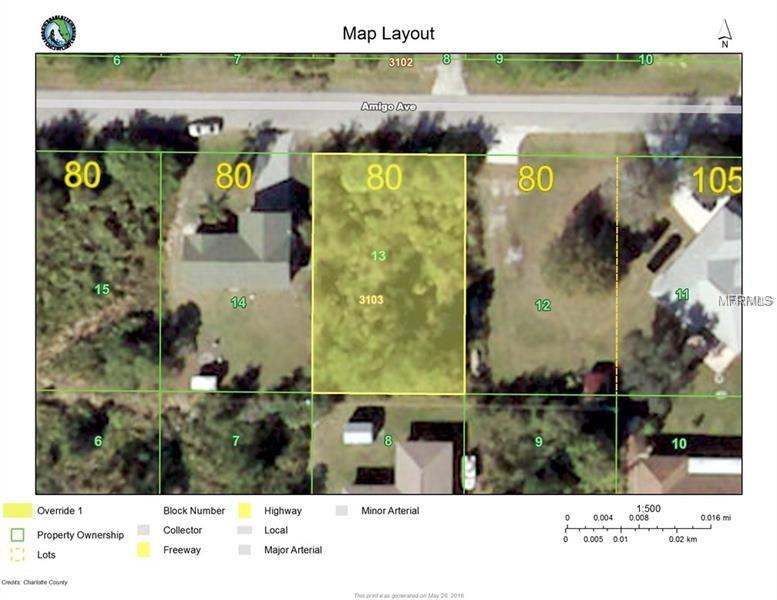 22513 AMIGO AVENUE, PORT CHARLOTTE, Florida 33954, ,Vacant land,For sale,AMIGO,C7248515