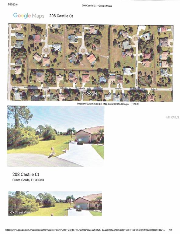 208 CASTILE COURT, PORT CHARLOTTE, Florida 33983, ,Vacant land,For sale,CASTILE,D5910610