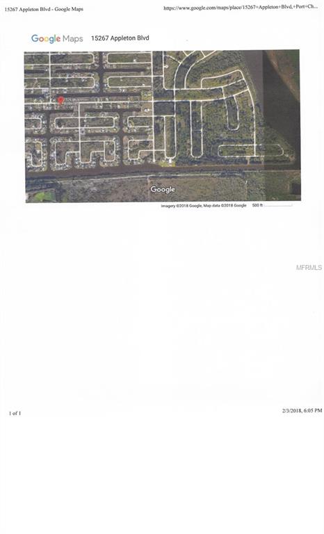 15267 APPLETON BOULEVARD, PORT CHARLOTTE, Florida 33981, ,Vacant land,For sale,APPLETON,D5922885