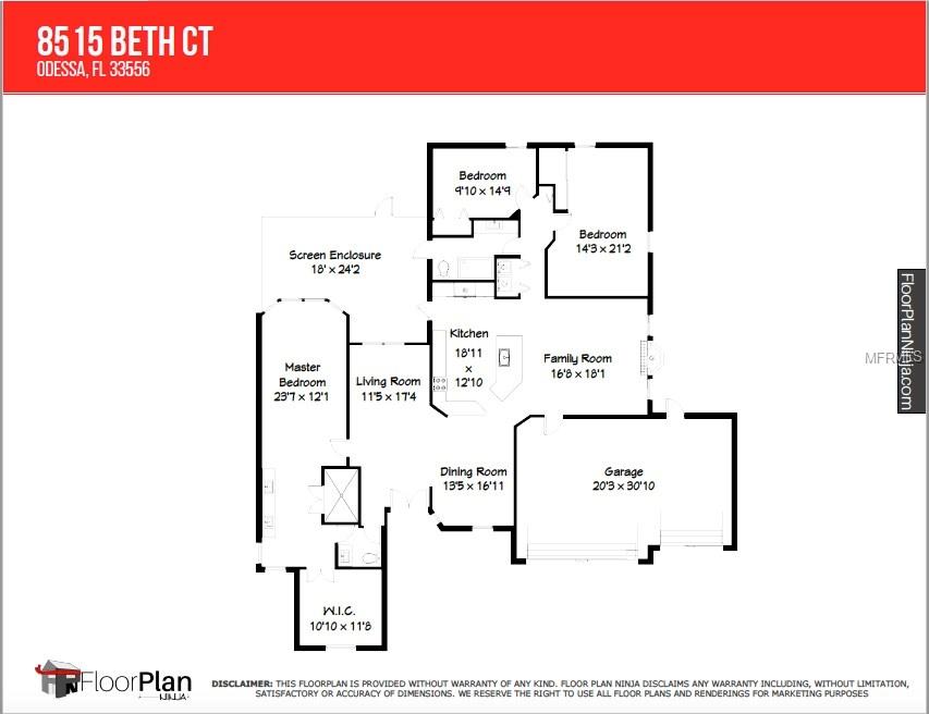 8515 BETH COURT, ODESSA, Florida 33556, 3 Bedrooms Bedrooms, 8 Rooms Rooms,2 BathroomsBathrooms,Residential,For sale,BETH,U7842913