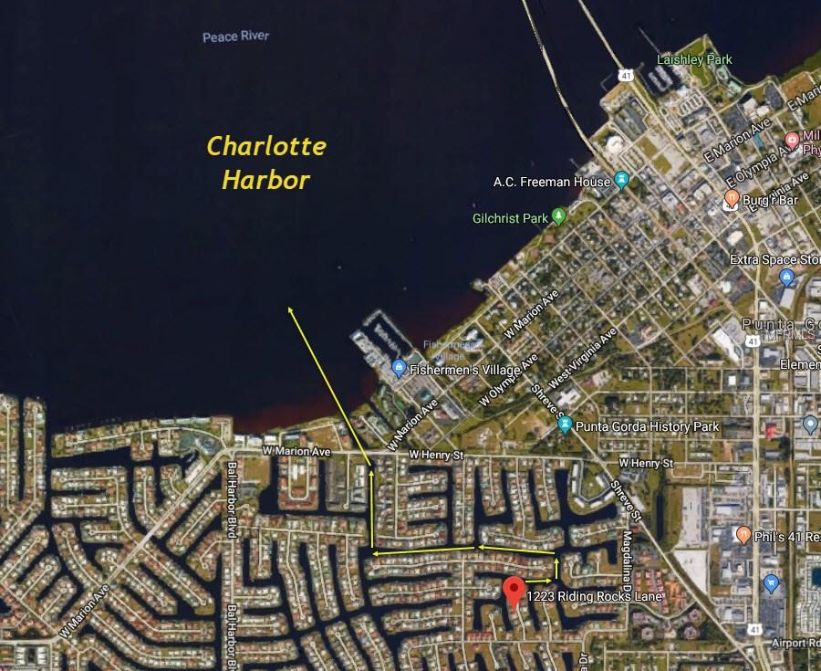 1223 RIDING ROCKS LANE, PUNTA GORDA, Florida 33950, 4 Bedrooms Bedrooms, 10 Rooms Rooms,3 BathroomsBathrooms,Residential,For sale,RIDING ROCKS,C7247376