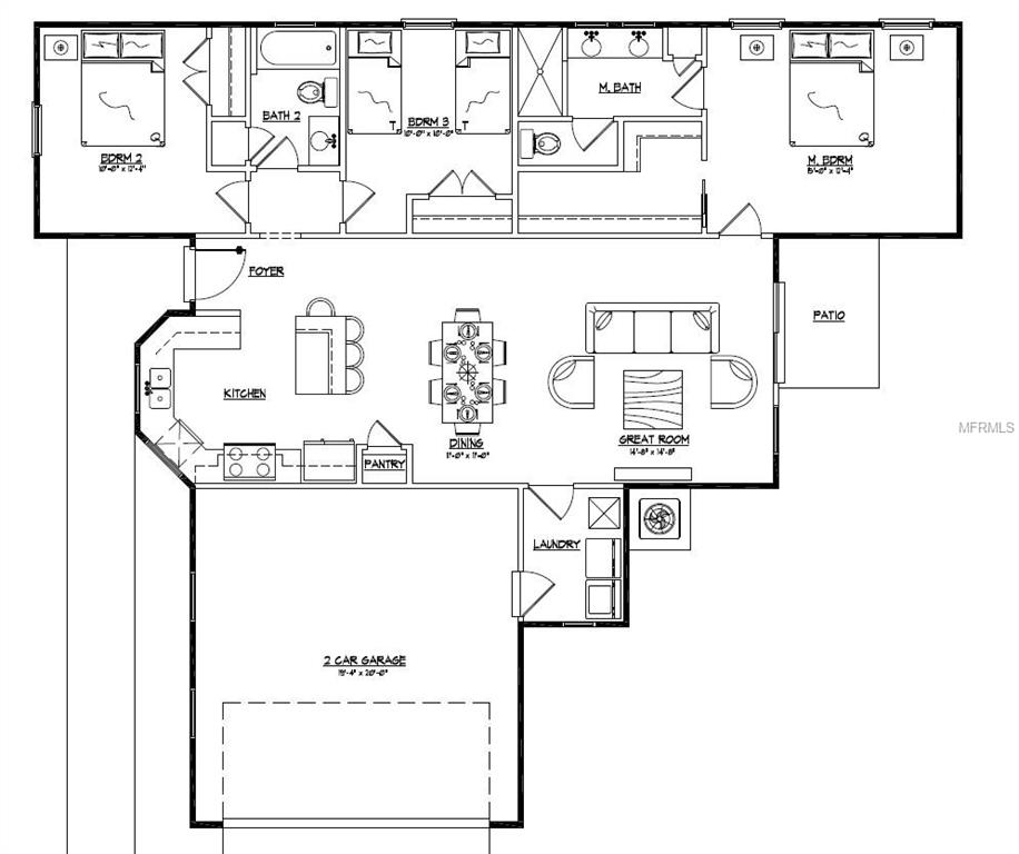 407 COLUMBIA COURT, POINCIANA, Florida 34759, 3 Bedrooms Bedrooms, 6 Rooms Rooms,2 BathroomsBathrooms,Residential,For sale,COLUMBIA,O5549385