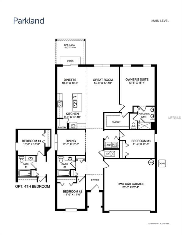 1012 GLAZEBROOK LOOP, ORANGE CITY, Florida 32763, 3 Bedrooms Bedrooms, 7 Rooms Rooms,2 BathroomsBathrooms,Residential,For sale,GLAZEBROOK,W7636629