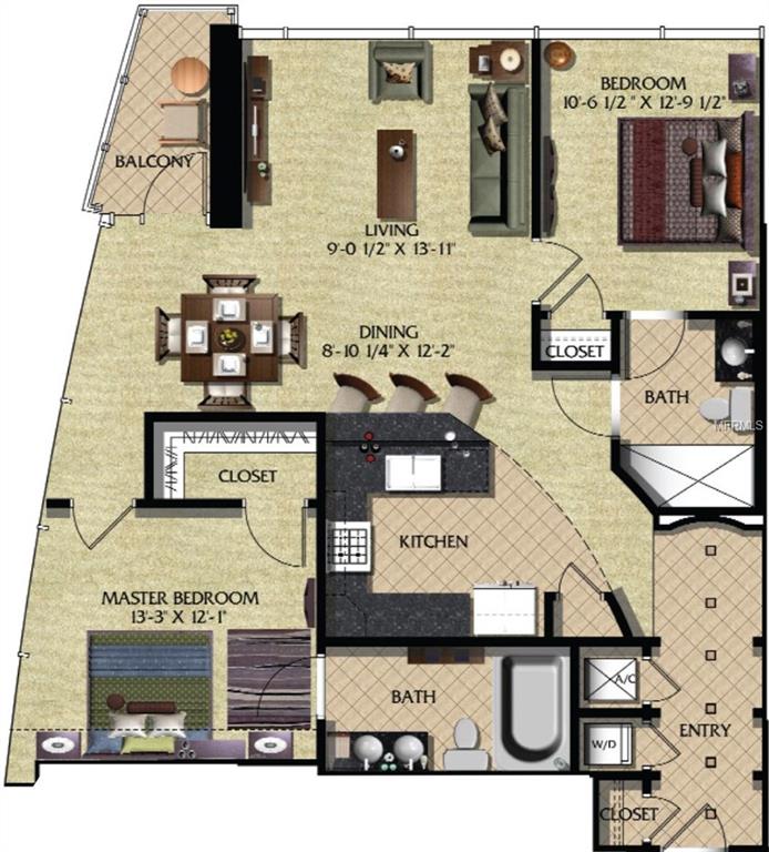 101 S EOLA DRIVE, ORLANDO, Florida 32801, 2 Bedrooms Bedrooms, 3 Rooms Rooms,2 BathroomsBathrooms,Residential,For sale,EOLA,O5553842